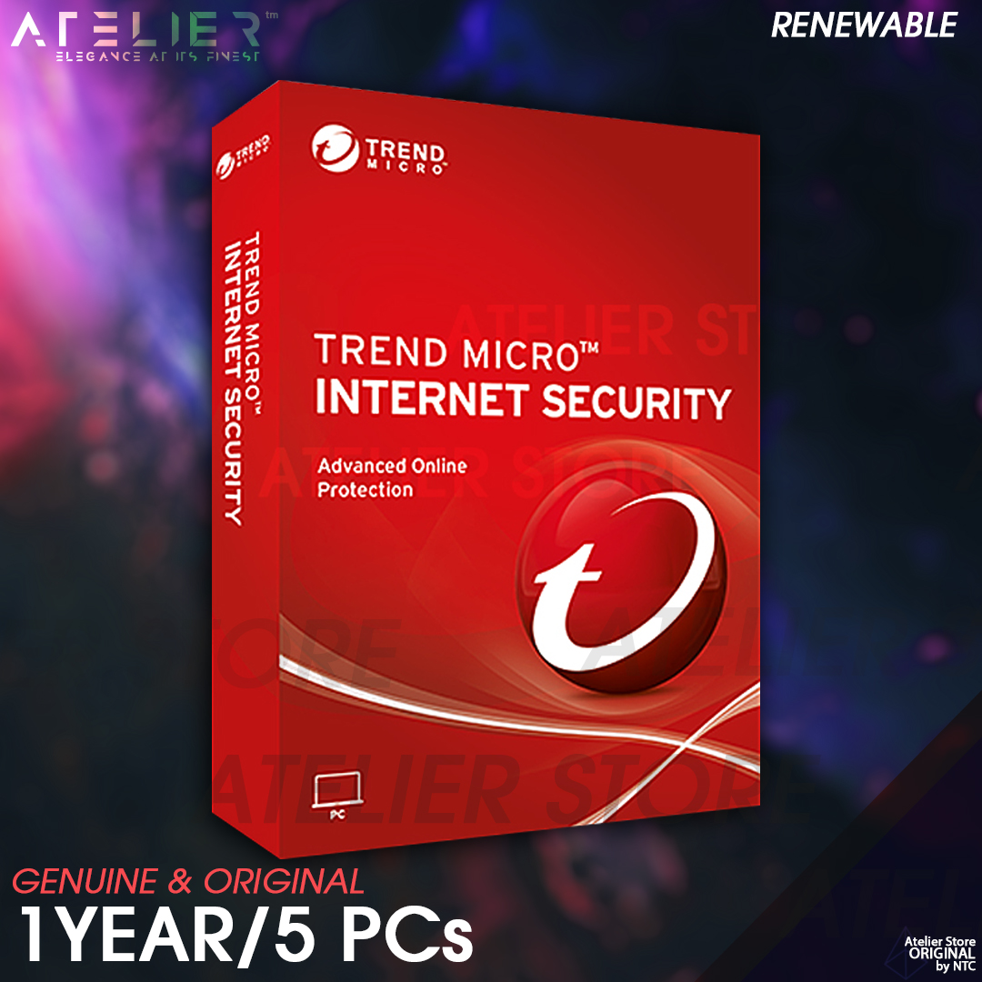 Trend Micro Internet Security 1 ปี/ 5 เครื่อง (Windows) - ของแท้