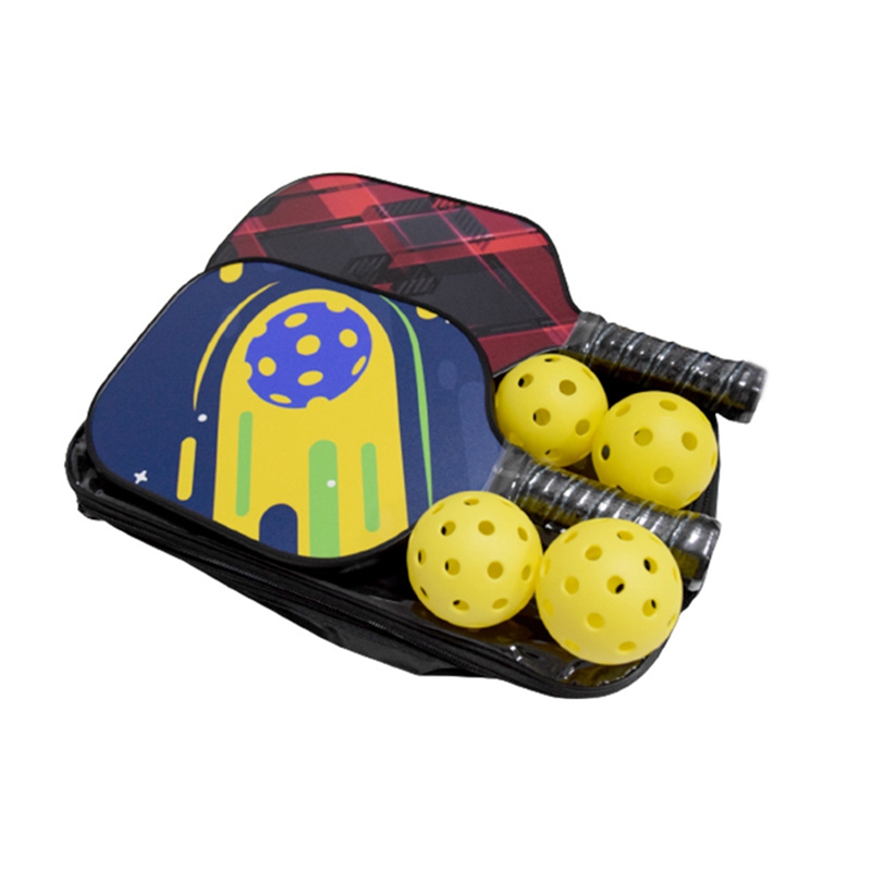 Portable Pickleball Professional Racket Set Glass Fiber Composition PP ...