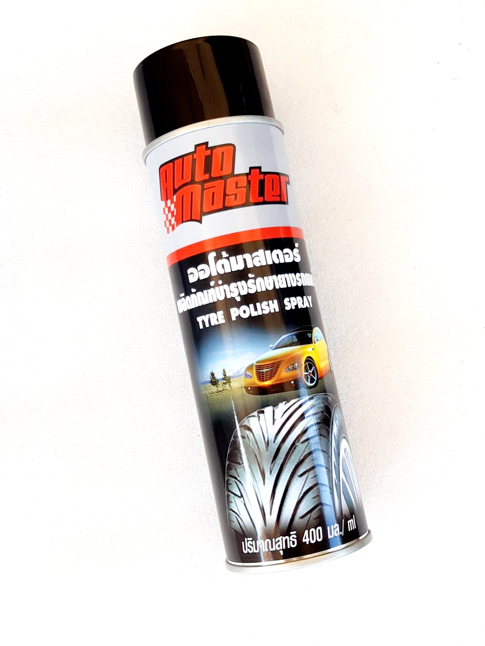 ออโต้ มาสเตอร์ น้ำยาดูแลยางรถยนต์ ยางดำ เคลือบยาง สเปรย์ Auto Master Tyre polish spray Black Tire