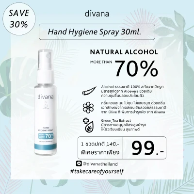 Divana Hand Hygiene Spray สเปรย์