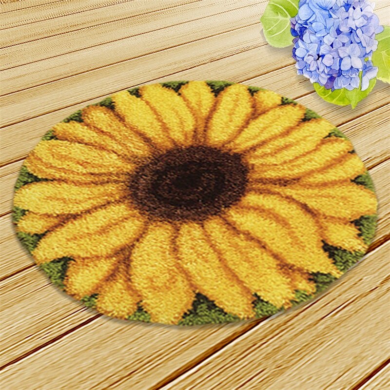 New Decorative Flower Carpet Crocheting Kit DIY Cushion Carpet