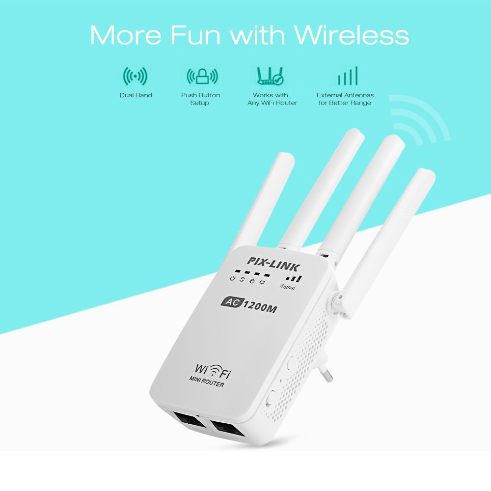 [ใส่โค้ดรับ10%Coins] Wifi Repeater PIXLINK LV-WR09 300M Bps Wireless WiFi Router ตัวกระจายสัญญาณไวไฟ