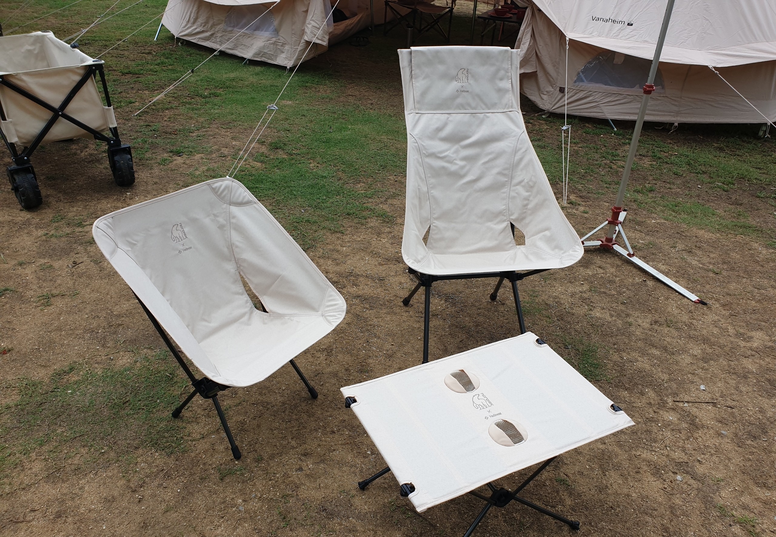 Nordisk X Helinox Chair#เก้าอี้พับพนักพิงหลังสั้น | Lazada.co.th