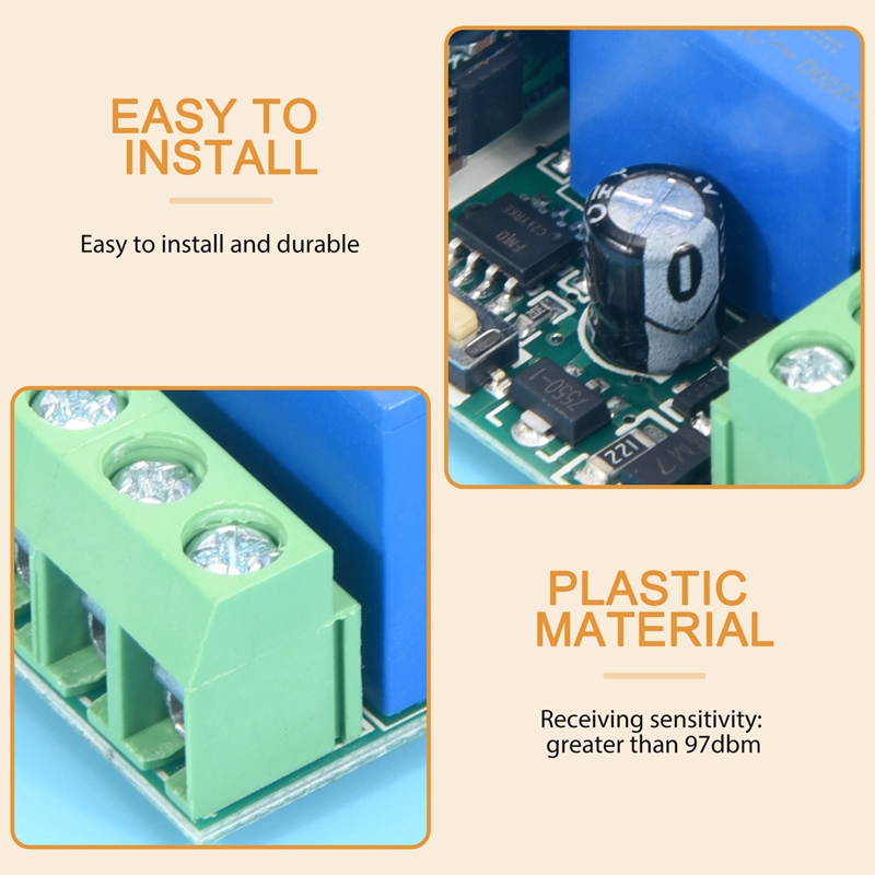 DC 12V 1CH 433MHz Universal Wireless Remote Control Switch RF Relay Receiver 433 MHz Transmitter Button Module Diy Kit