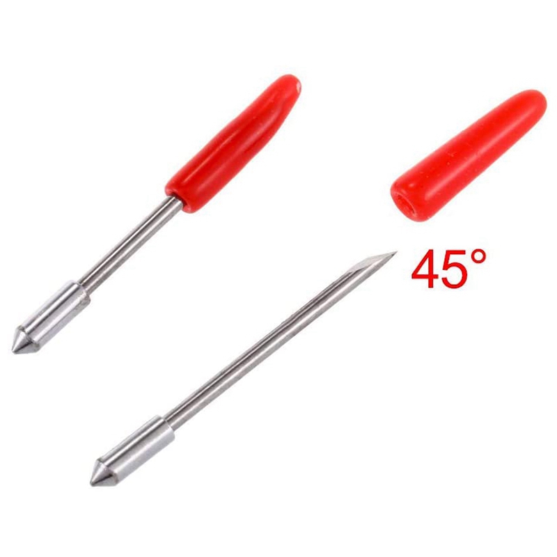 100Pcs 45 Degree Vinyl Cutter Plotter Blades for Graphtec CB09U CB09 Silhouette Cameo Cutting Knife Cricut Maker
