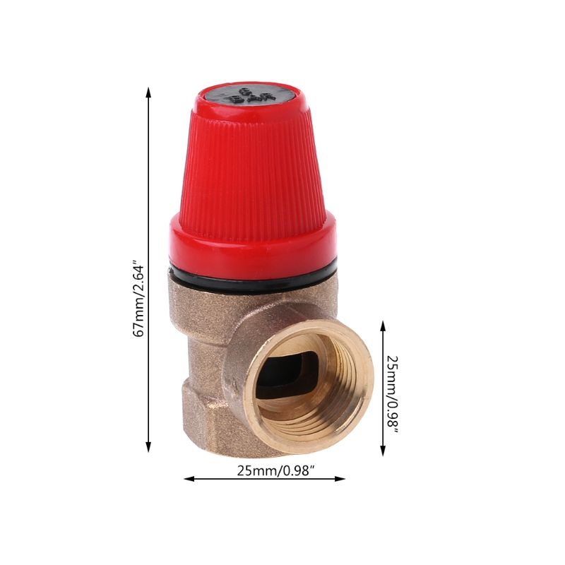 Brass Safety Valve Drain Relief Swithch For Solar Water Heater Inner