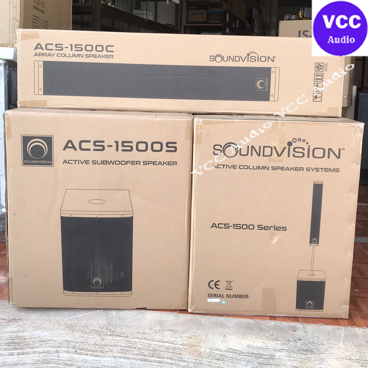 SOUNDVISION ACS-1500 ชุดตู้ลำโพง Active Column ขนาด 4 นิ้ว 8 ดอก ...