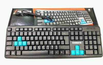 Gearmaster GT-918 คียบอร์ดเกมมิ่งราคาประหยัด (ดำปุ่มฟ้า)