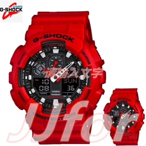 ภาพหน้าปกสินค้าCasio นาฬิกาข้อมือ G-Shock รุ่น GA100B-4A (Red) ซึ่งคุณอาจชอบสินค้านี้