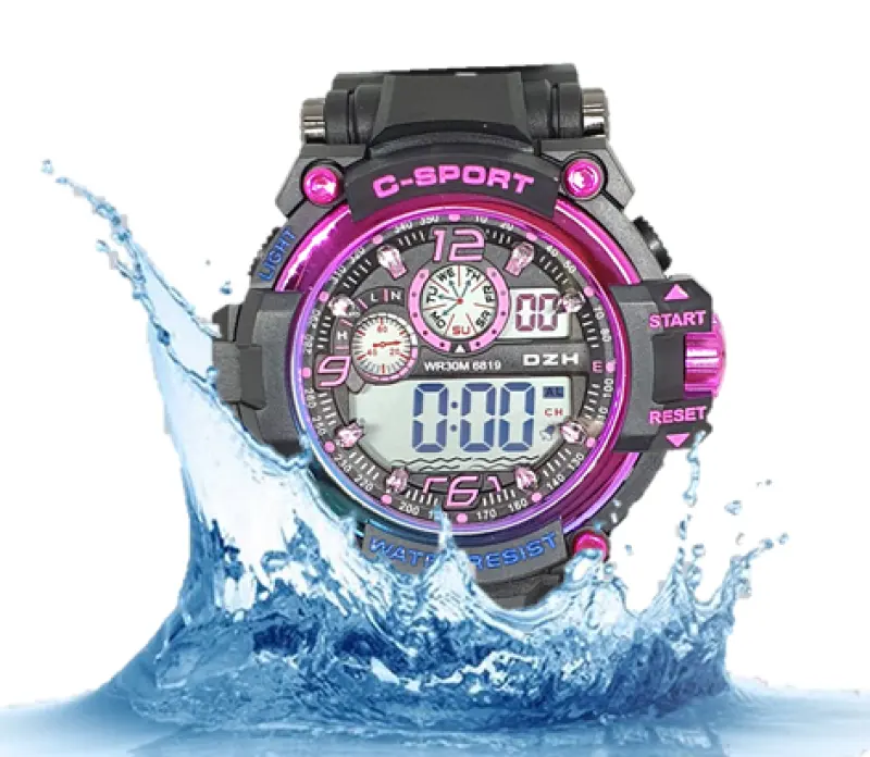 ภาพหน้าปกสินค้า(DZHของแท้) นาฬิกาผู้ชาย นาฬิกากีฬา Sport watch นาฬิกาข้อมือ C-SPORT นาฬิกากันน้ำ100% ทรง สปอร์ท สีรุ่งไล่สี RC778-3 จากร้าน best seller 1585760265 บน Lazada