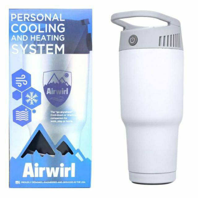 พัดลมไอเย็น Airwirl Cooling  เครื่องปรับอากาศ พัดลมแอร์พกพา มือถือ ทำความเย็น พัดลมไอน้ำ คลายความร้อน / Free ท่อระบายความเย็น1 ชิ้น