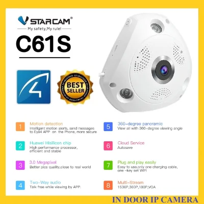 VSTARCAM C61S FHD 1536P WiFi Panoramic IP Camera กล้องวงจรปิด