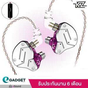 KZ ZSN (สายทองแดงถัก) (มีไมค์) (รุ่นปี2019) หูฟัง Hybrid 2 ไดร์เวอร์ ถอดเปลี่ยนสายได้ ประกัน 6 เดือน รูปทรง in ear monitor (IME) เสียงดี มิติครบ