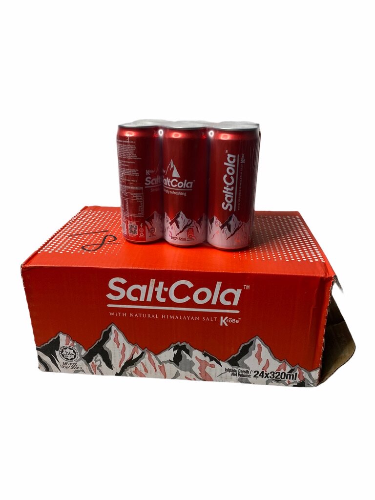 COKE Salt Cola With Natural Himalayan Salt,โคคา โคล่า โค้กผสมเกลือหิมาลายัน 320ml 1ลัง/บรรจุ 24 กระป๋อง ราคาส่ง ยกลัง สินค้าพร้อมส่ง