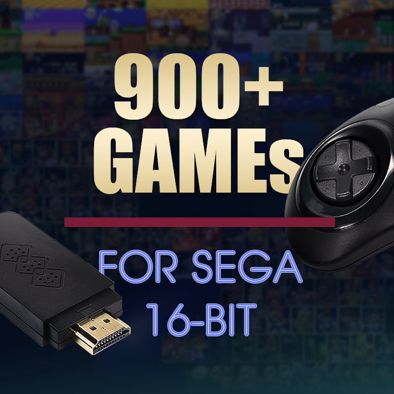 4K เครื่องเล่นเกมแบบพกพา Handheld Game Console 1G/2G 16 bits 900+เกม ...