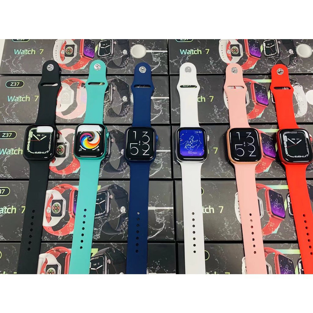 ล่าสุด 2022 Smart Watch 7 Z37 จอ 1.75 นิ้ว นิ้วชาร์จแบบไร้สาย นาฬิกา
