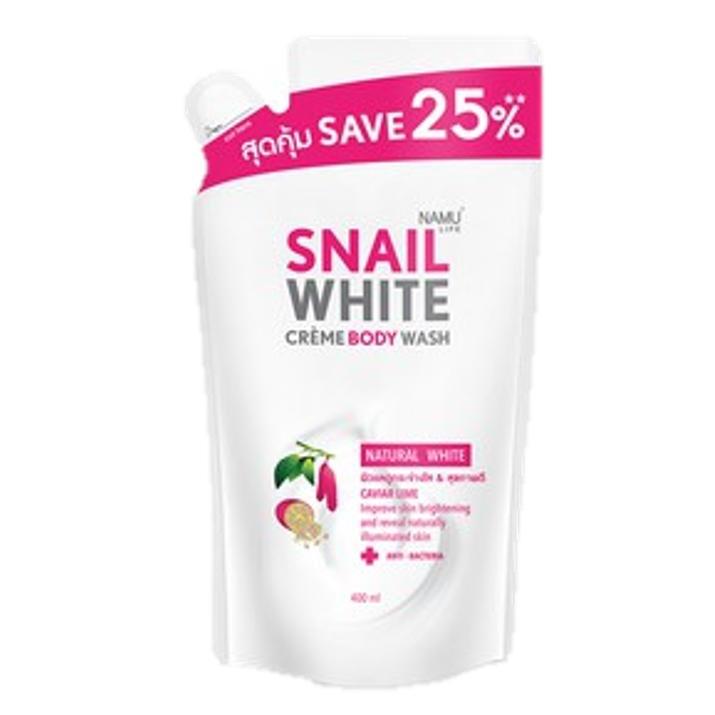 Snail White Natrual Aura Creme Body Wash (Refill) สเนลไวท์ บาธ เนเชอรัล