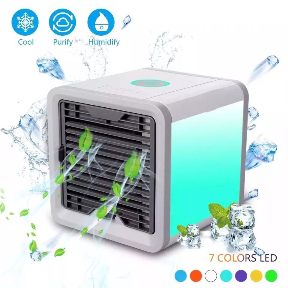Arctic Air Cooler เครื่องทำความเย็นมินิ แอร์พกพา แอร์ตั้งโต๊ะขนาดเล็ก พัดลมไอเย็น ขนาดเล็ก พกพาง่าย เหมาะกับทุกวัย