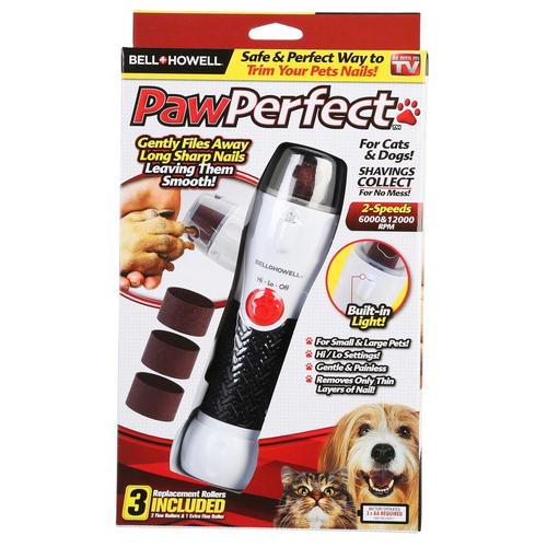 เครื่องตะไบเล็บสัตว์ไฟฟ้า ปรับระดับได้ 3 ระดับ (Paw Perfect) เครื่องแต่งเล็บสัตว์ เครื่องตัดเล็บหมา