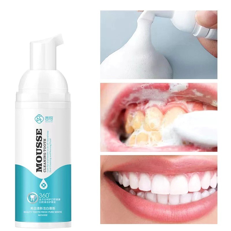 Your Skin Teeth Whitening Mousse Foam โฟมมูสแปรงฟันมูสฟันขาว ขนาด 60 ml