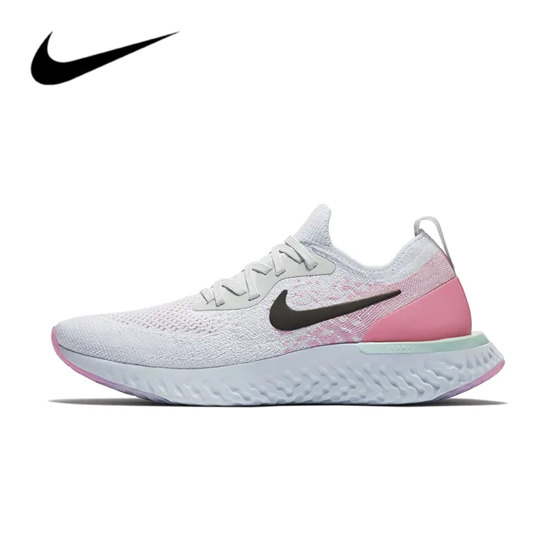 ของแท้อย่างเป็นทางการ Nike Epic React Flyknit Women's รองเท้าวิ่ง AQ0070-007 ร้านค้าอย่างเป็นทางการ