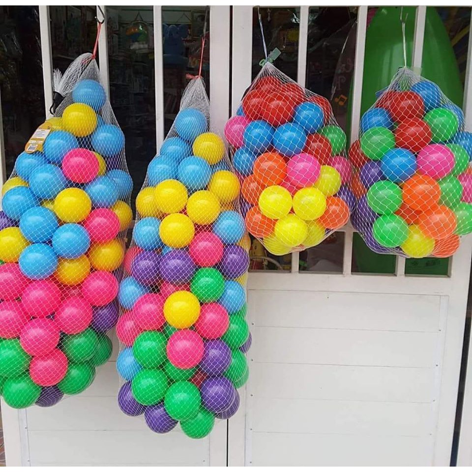โปรโมชั่น ลูกบอลสีสันสดใสปลอดสารพิษสำหรับเด็กเล่นในบ้านบอลหรือสระน้ำ ราคาถูก บ้านบอล บ้านลม บ้านบอลสำหรับเด็ก