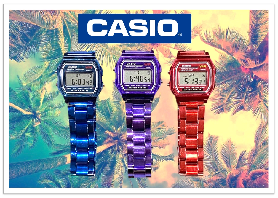 (พร้อมกล่อง) นาฬิกาข้อมือ สายเหล็ก นาฬิกาcasio ดิจิตอล นาฬิกาผู้หญิง กันน้ำ ควอทซ์หญิง นาฬิกาข้อมือหญิง RC620