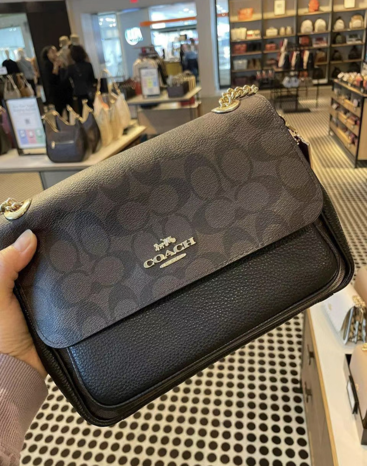 Coach F38089 Coach 38089 COACH แท้ ?% กระเป๋าถือ COACH MINI EMMA