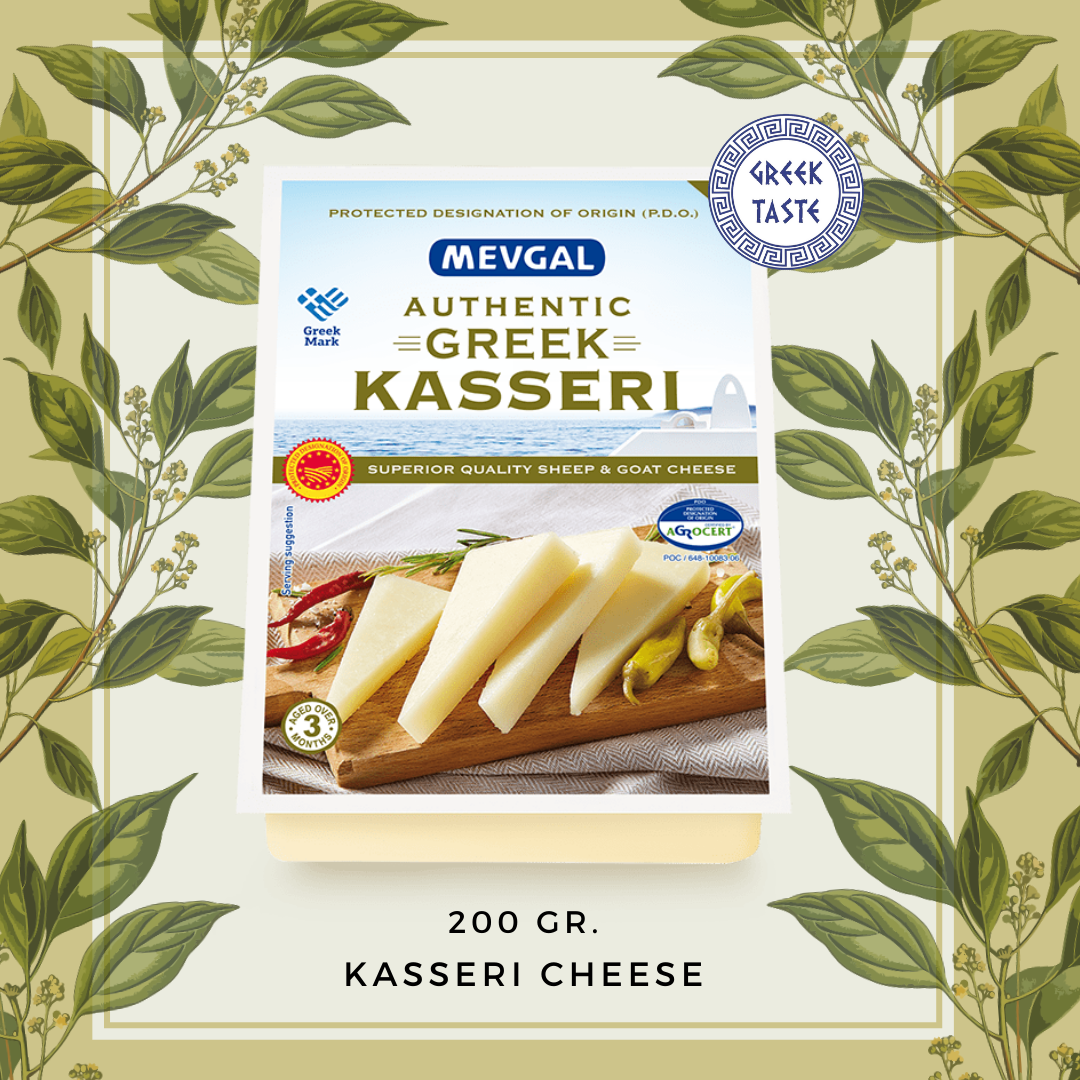 Mevgal Authentic Greek Kasseri Cheese 200 G