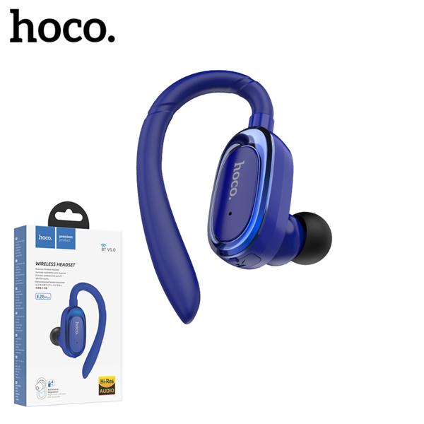 HOCO หูฟังบลูทูธ Bluetoothสำหรับติดรถยนต์พร้อมไมโครโฟน รุ่น E26
