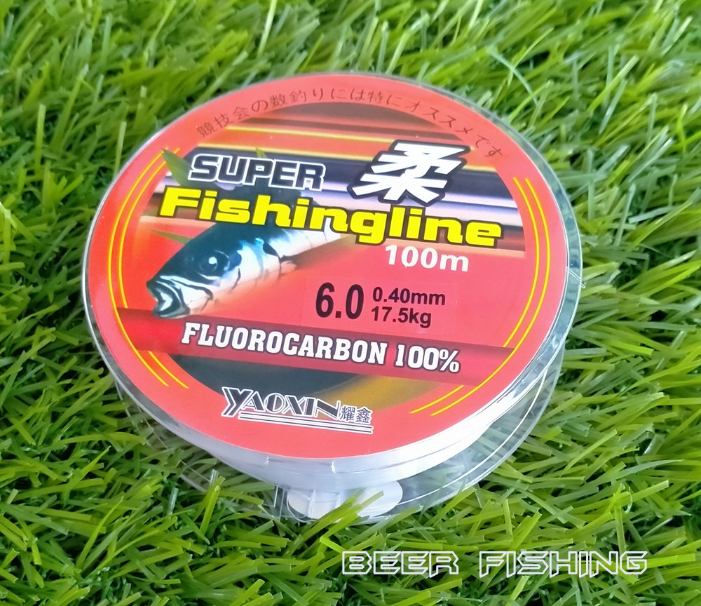 เอ็นตกปลาyaoxin SUPER Fishngline เอ็นตกปลา ตกกุ้ง ขนาด 100 ม. กล่องสี