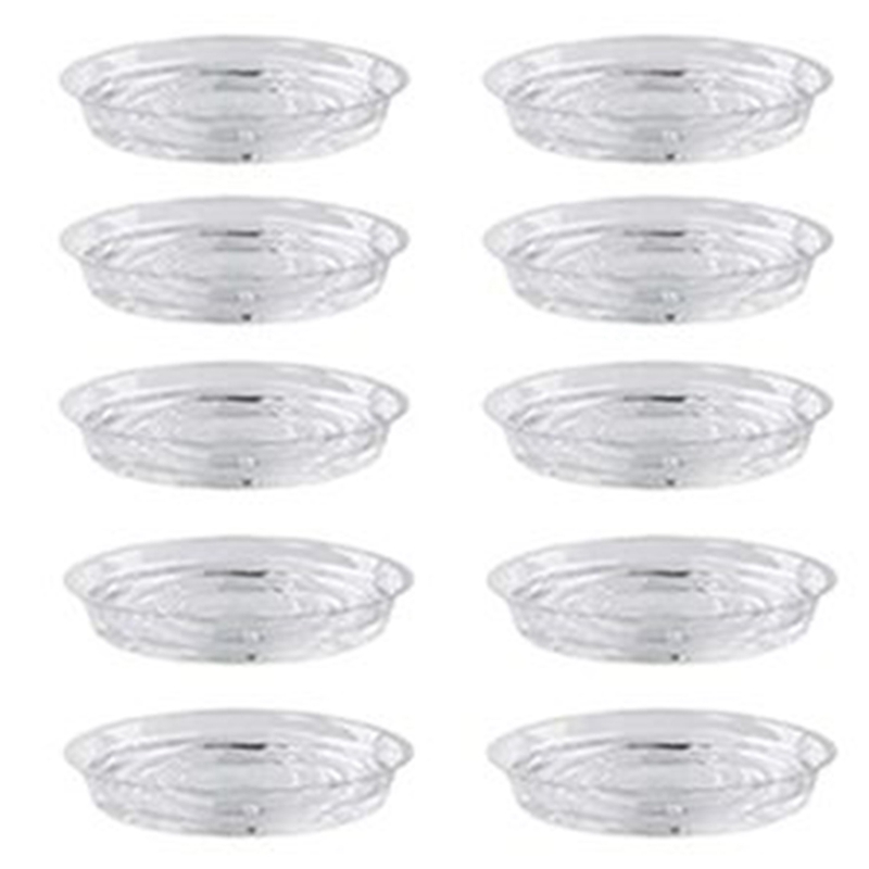 Plant Saucers, 10 Pack of 30cm (12 Inch), Transparent Flower Pot Drip