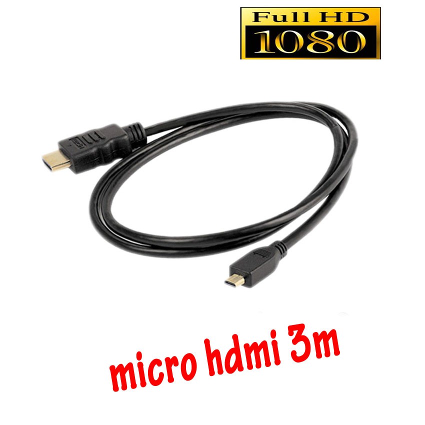 SALE Micro HDMI male to HDMI male 3M #คำค้นหาเพิ่มเจลทำความสะอาดฝุ่น Super Cleanสาย AC PoWer1.8 G-LINGการ์ดรีดเดอร์ Card Readerสายต่อจอ Monitorสายชาร์จกล้องติดรถยนต์