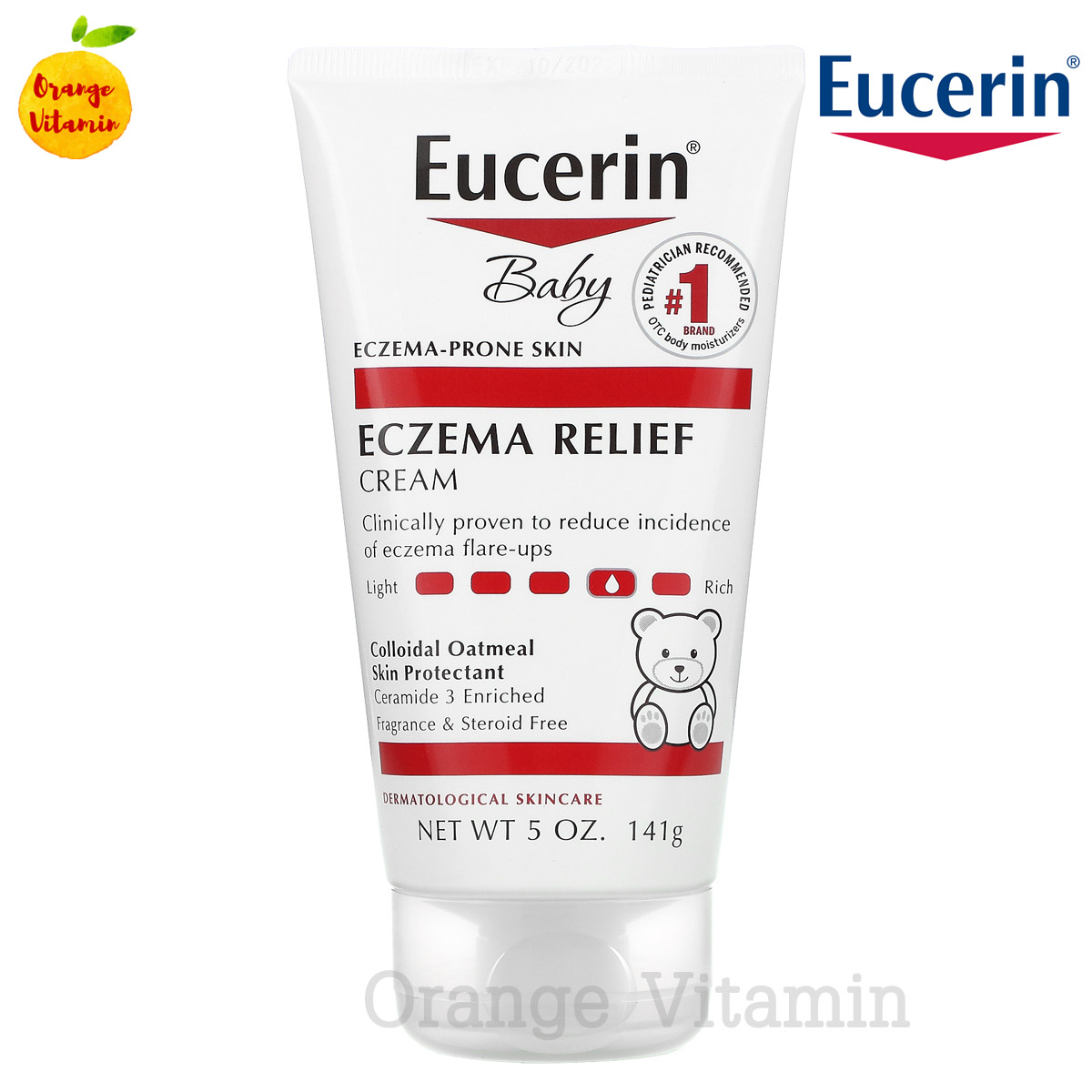 ยูเซอรีน ครีมบำรุงผิวเด็ก Eucerin, Baby, Eczema Relief, Body Creme, 5.0 oz (141 g)