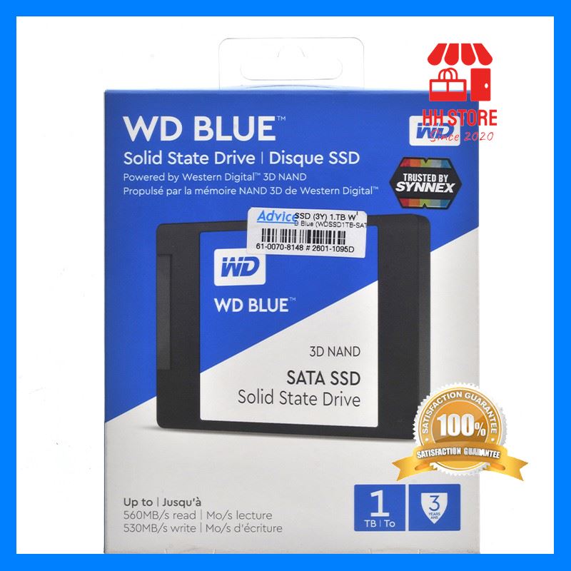 ของมันต้องมี WD Blue 1 TB SSD SATA (WDS100T2B0A) 3D NAND cool สุดๆ