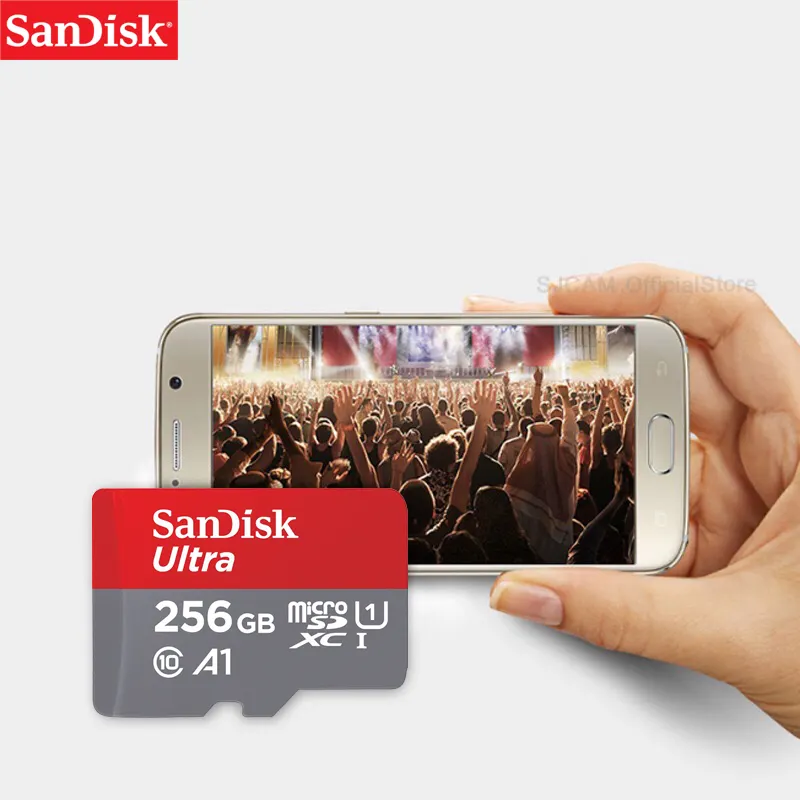 ภาพสินค้าSanDisk Ultra MicroSD Card Class10 A1 256GB อ่าน 120 MB/s (SDSQUA4-256G-GN6MN) Memory เมมโมรี่ ไมโครเอสดี การ์ด แซนดิส จาก ซินเน็ค รองรับ โทรศัพท์ มือถือ Android Samsung H จากร้าน SJCAMOfficialStore บน Lazada ภาพที่ 5