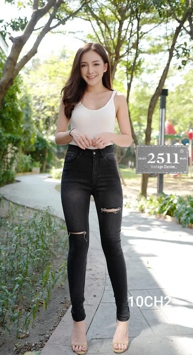 [[ถูกสุดๆ]] 2511 Vintage Denim Jeans by Araya กางเกงยีนส์ ผญ กางเกงยีนส์เอวสูง กางเกงยีนส์ผู้หญิง กางเกงยีนส์ กางเกงยีนส์ยืด เอวสูง เรียบหรูดูแพง กางเกงยีนส์แฟชั่น สีดำแต่งขาด เนื้อผ้านิ่มใส่สบาย เข้ารูปเป๊ะเว่อร์ ทรงสวย ขาเรียว
