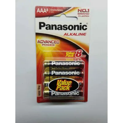 ถ่าน Panasonic อัลคาไลน์ Alkaline AAA 8 ก้อน EXp. Feb 2028