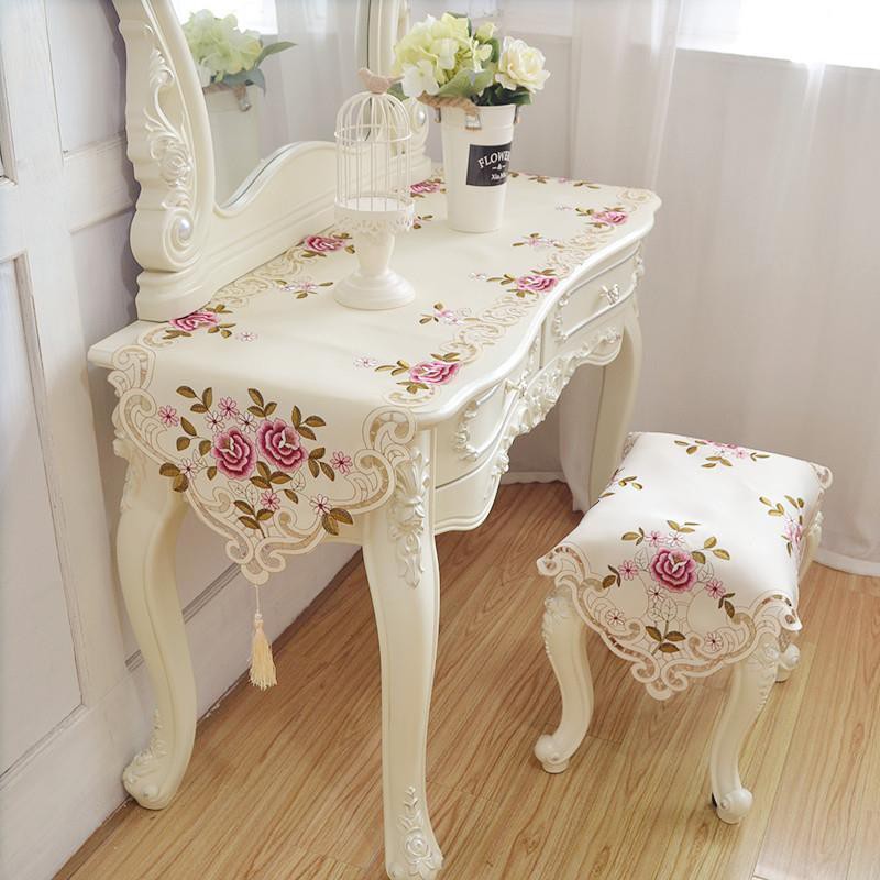 Dressing table cloth dustproof cover towel fabric bedroom dressing