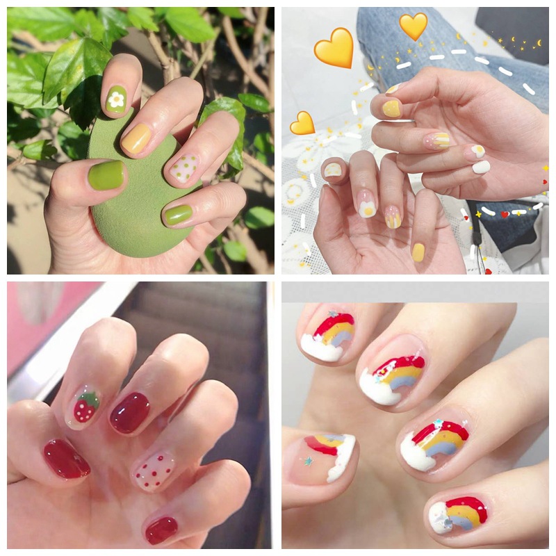 Nhãn Dán Làm Móng Màu Dán Móng Tay Móng Dán Móng Tay Dán Dán Mong Tay Miếng Dán Móng Tay Sticker Dán Móng Tay