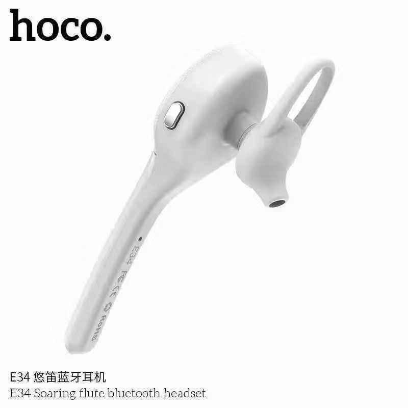 Hoco E34 หูฟังบลูทูธไร้สาย เสียงดี HiFi คุย+ฟังเพลงได้ Hoco Wireless Headset E34 Soaring Flute Earphone