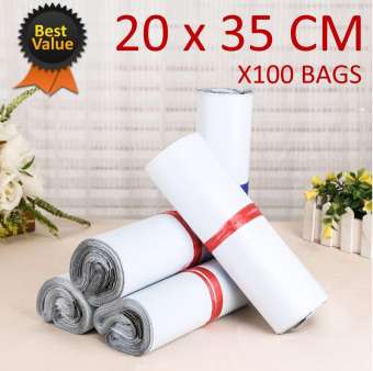 Mailing Plastic Bags Parcel Bags ซองไปรษณีย์ ซองพลาสติกสำหรับส่งพัสดุ ขนาด 20x35ซม. จำนวน100ซอง
