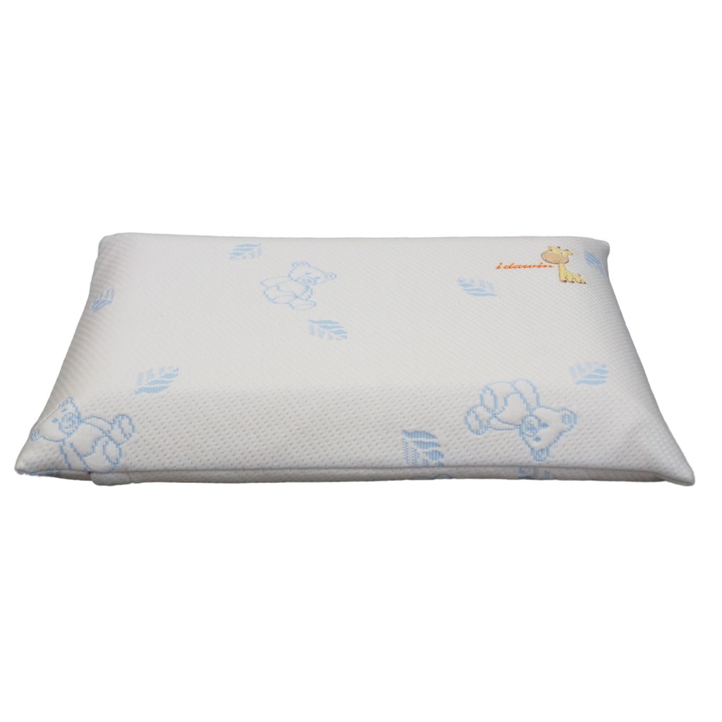 หมอนหนุนเด็กโต idawin-Memory Foam Kids Pillow With Tencel Cover ชมพู