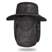 ภาพขนาดย่อของภาพหน้าปกสินค้าหมวกกันแดด 360 องศา กันความร้อน ทรงปีกรอบ หมวกกันแดดลายพราง หมวกคลุมหน้า จากร้าน OUTLETS. บน Lazada ภาพที่ 7