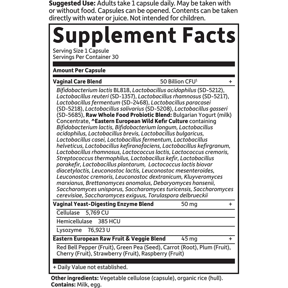 Garden Of Life Feminine Ph Daily Care Reviews Garden of Life RAW Probiotics Vaginal Care 30 Capsules - dragonsky.lzd