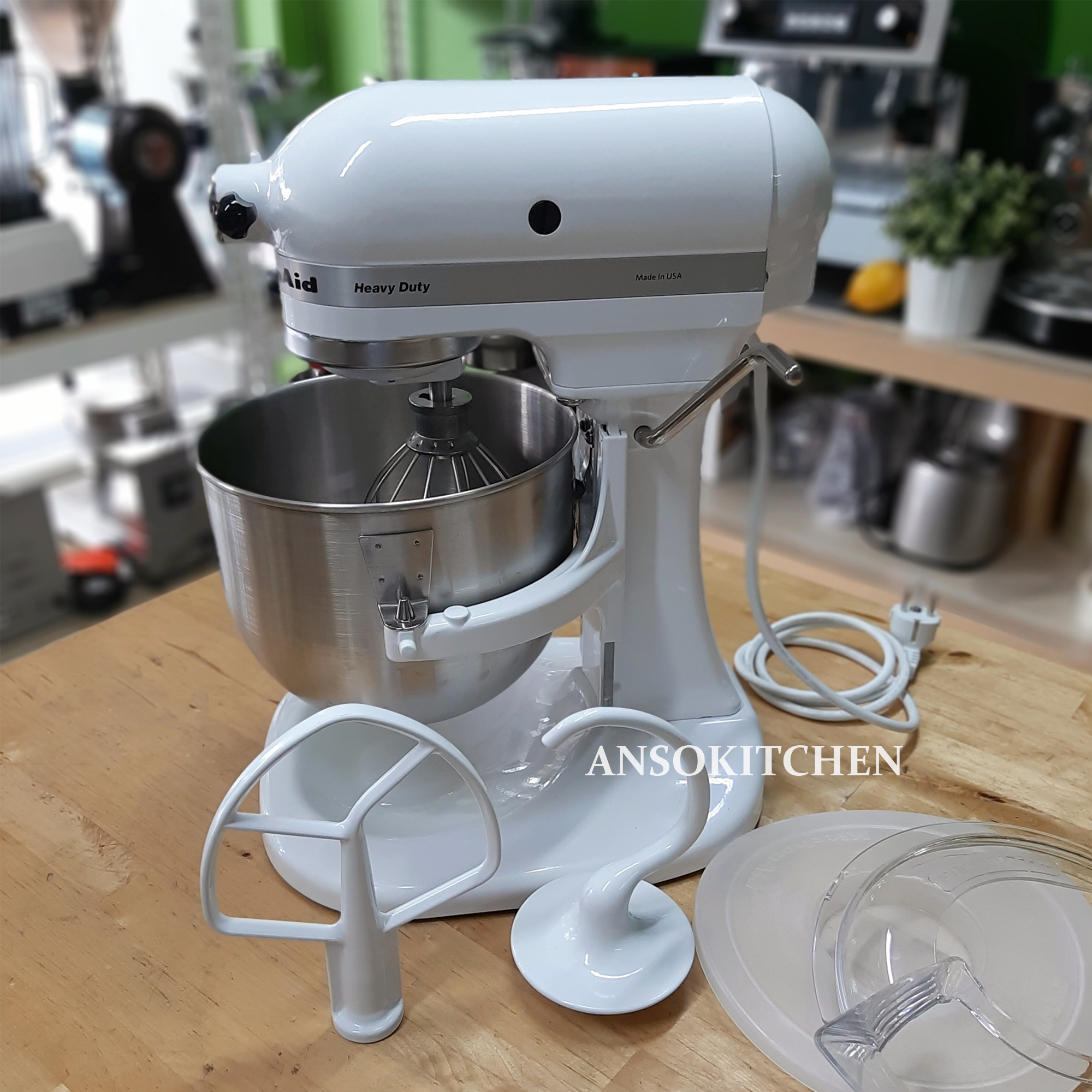 KitchenAid เครื่องผสมอาหารแบบยกโถ รุ่น Heavy Duty (5KPM5EWH) โถ 5