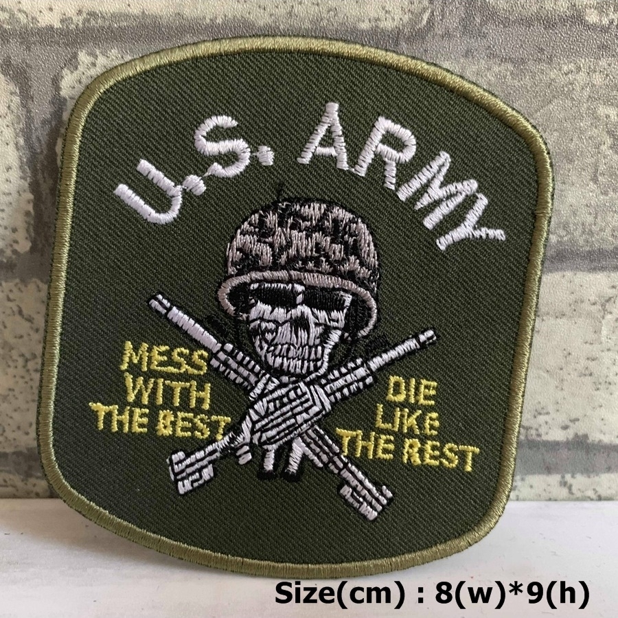 U.S. Army ตัวรีดติดเสื้อ อาร์มรีด อาร์มปัก ตกแต่งเสื้อผ้า หมวก กระเป๋า แจ๊คเก็ตยีนส์ Badge Embroidered Iron on Patch