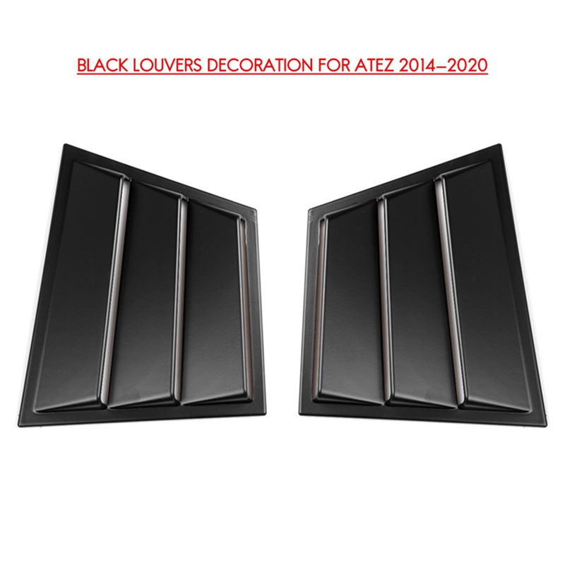 Car Rear Triple-Cornered Window Louvers Decoration Cover Sticker Trim for Mazda 6 Atez 2014-2020