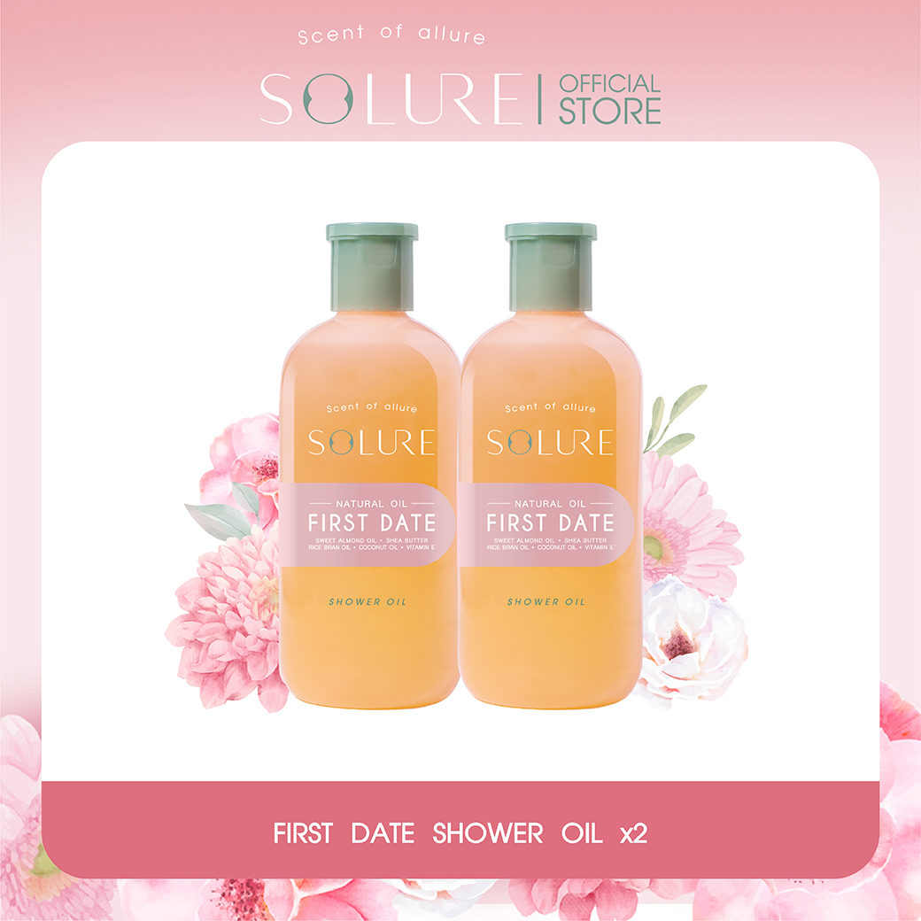 SOLURE FIRST DATE SHOWER OIL 2 PCS. Lazada.co.th