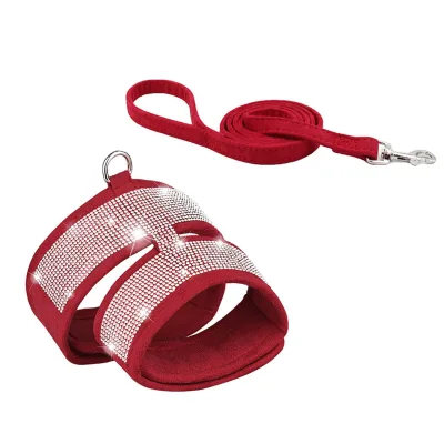 The Pisciculture Practical Pet Harness Leash Fastener Tape User-friendly Sturdy Pet Harness Traction Rope Set Pet Supplies